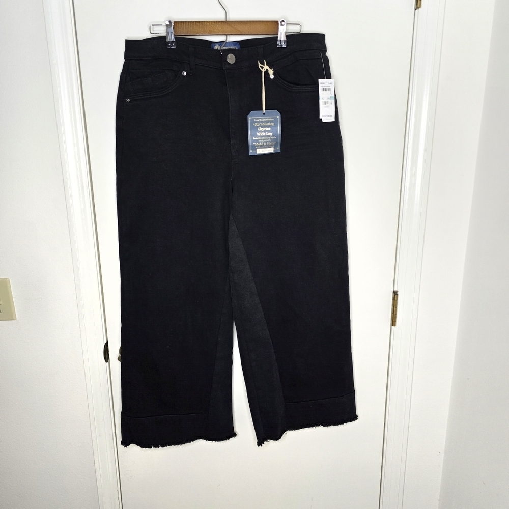 Democracy Absolution Skyrise Women's Black Wide-Leg Jeans NWT 16 - Picture 1 of 8